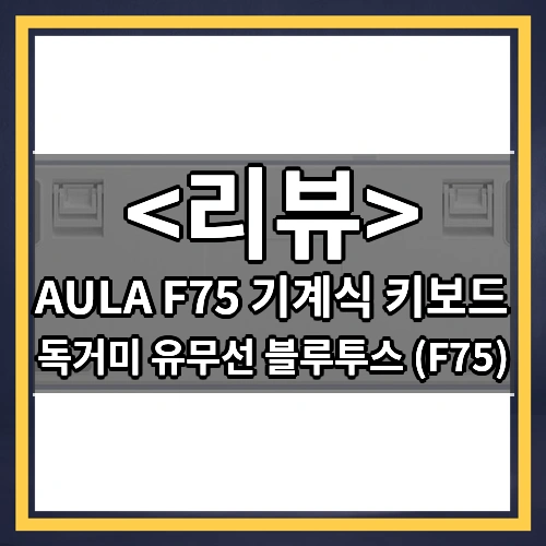 AULA F75 기계식 키보드 리뷰 - 독거미 유무선 블루투스 (F75)