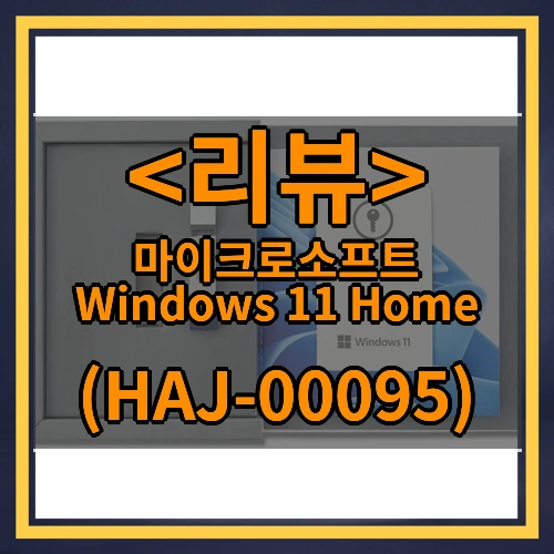 마이크로소프트 Windows 11 Home 리뷰 - (HAJ-00095)