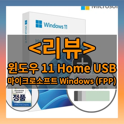 윈도우 11 Home USB 리뷰 - 마이크로소프트 Windows (FPP)